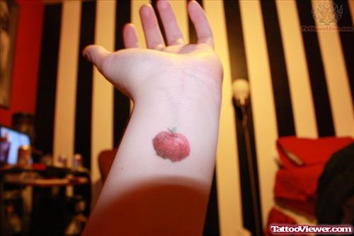 Little Red Apple Tattoo