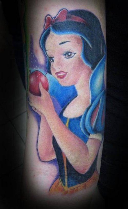 Disney Snowwhite Apple Tattoo