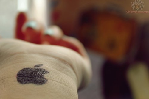 Apple Wrist Tattoo
