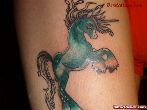 Aqua Fantasy Horse Tattoo