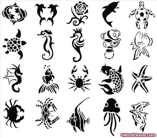 Aqua Tattoos Designs