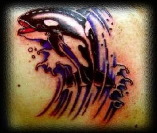 Coloured Aqua Tattoo