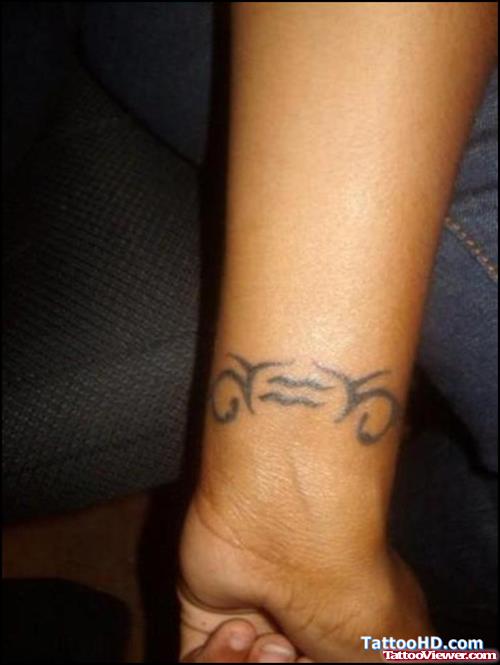 Left Wrist Aquarius Tattoo