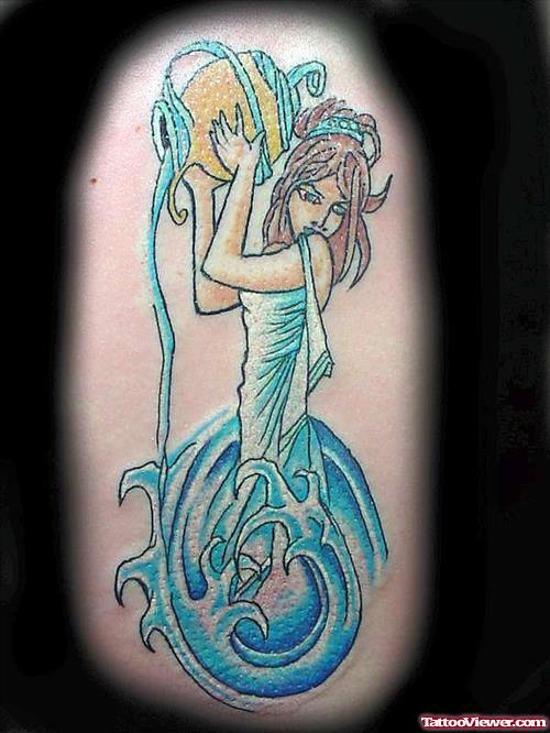Water Aquarius Tattoo