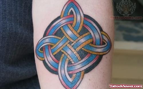Celtic Aquarius Tattoo On Wrist