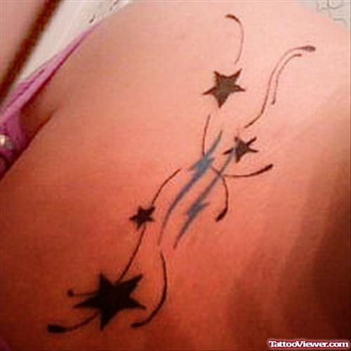 Stars And Aquarius Tattoo