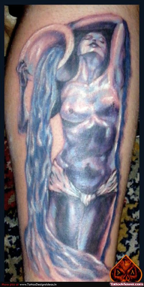 Water Aquarius Sun sign  Tattoo