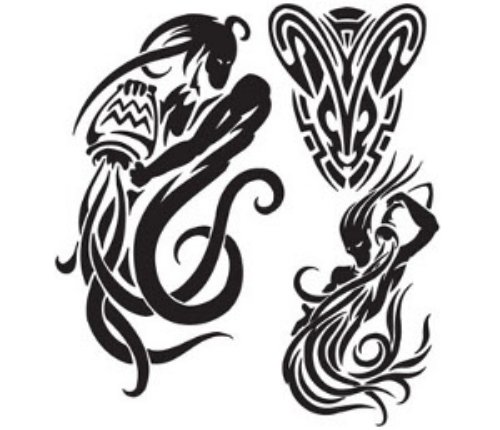 Tribal Aquarius Tattoos Designs