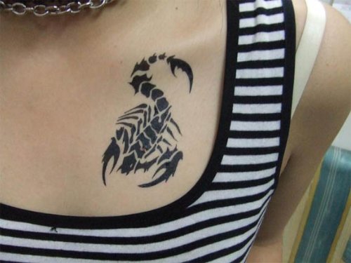 Scorpin Tattoo For Girls