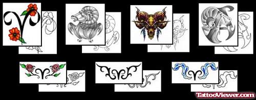 Aries Tattoos Designs