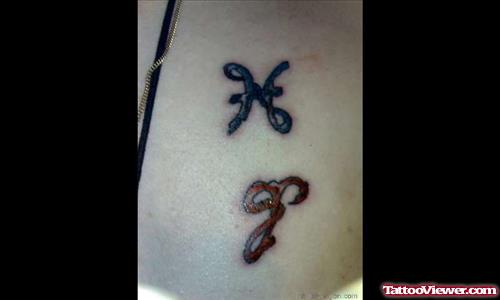 Pisces And Aries Tattoo