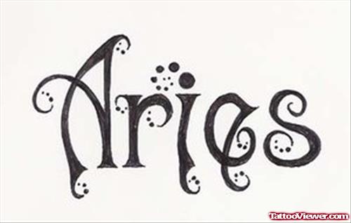 Awesome Aries Tattoo Design