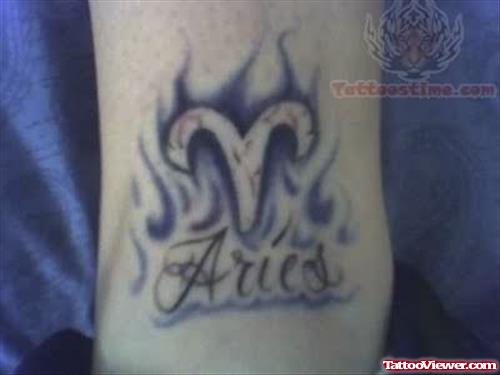 Aries Symbol Tattoos