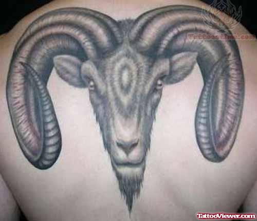 Large Back Body Aries Tattoo