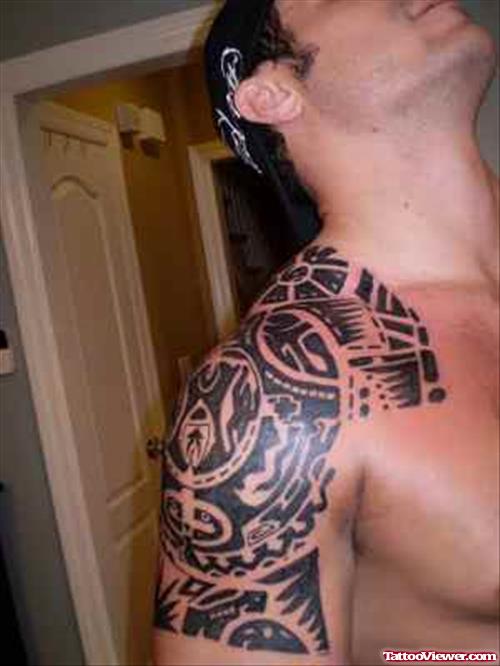Maori Tribal Arm Tattoo For Men