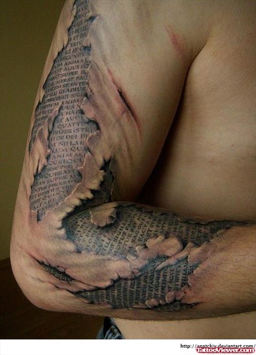 Realistic Arm Tattoo For Men