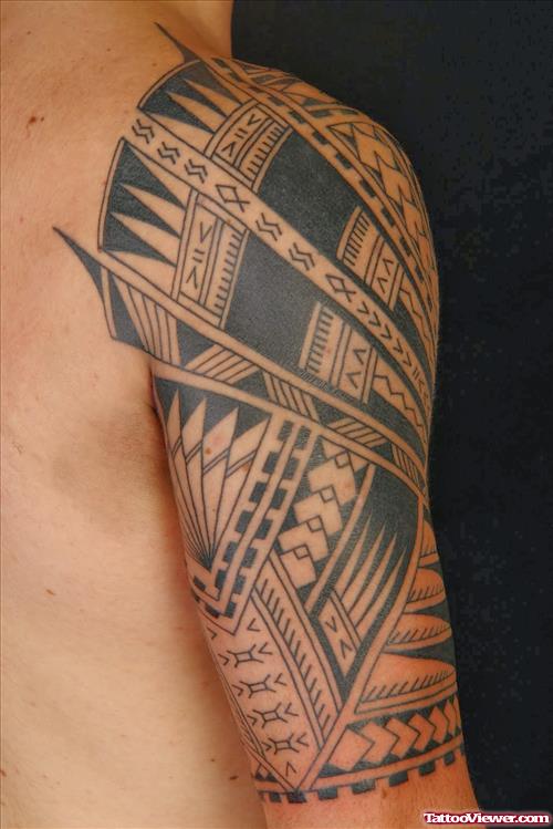 Latest Maori Tribal Arm Tattoos