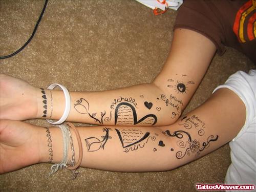 Friendship Arm Tattoos