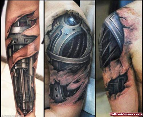 Biomechanical Arm Tattoo