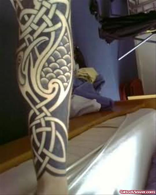 Celtic Design Tattoo On Arm