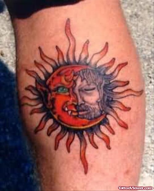 Sun Tattoo On Arm