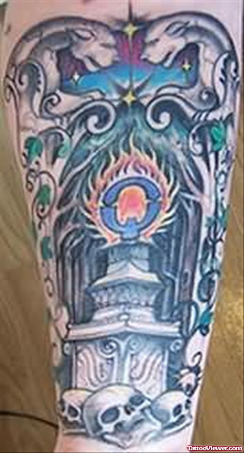 Gargoyle New  Tattoo On Arm