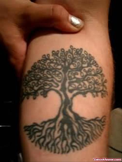 Small Tree Tattoo On Arm