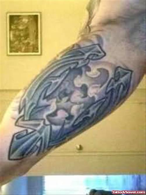 New Symbol Tattoo On Arm
