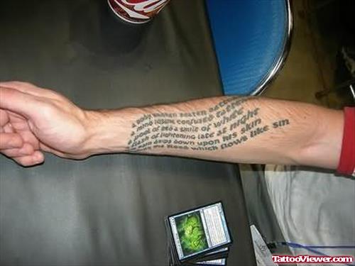 Cool Lines Tattoo On Arm