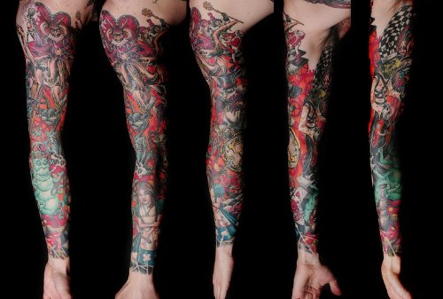 Colored Arm Tattoos