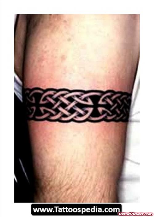 Celtic Armband Tattoo On Bicep For Men