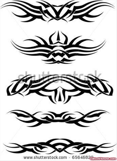 New Tribal Armband Tattoos Designs