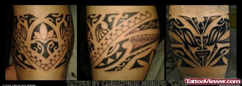 Amazing Polynesian Armband Tattoo