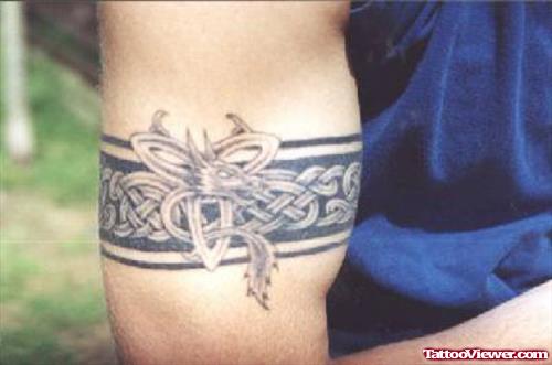 Celtic Knot And Celtic Armband Tattoo