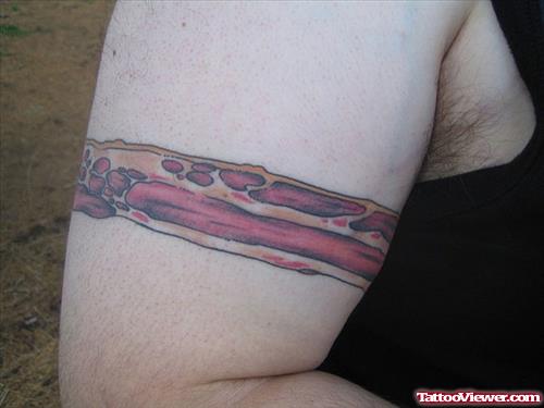 Red Ink Armband Tattoo
