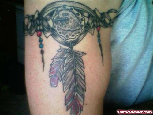 Indian Armband Tattoo On Right Half Sleeve