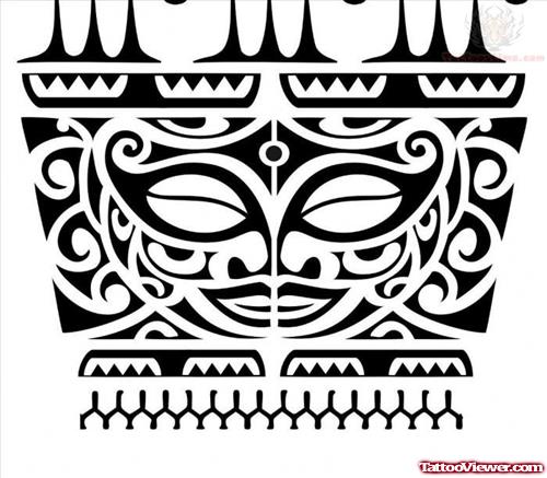 Tikki Maori Armband Tattoo Design
