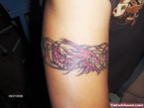 Red Dragon Armband Tattoo