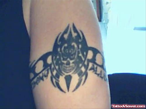 Tribal Armband Tattoo On Bicep