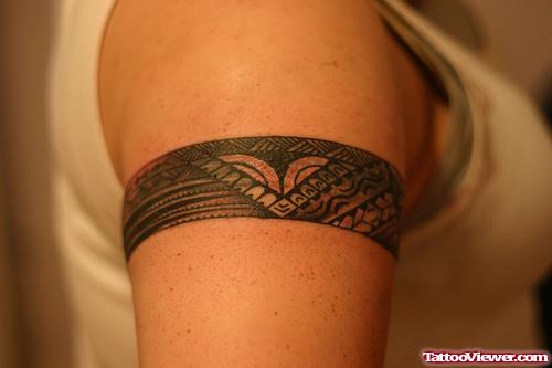 Right Bicep Armband Tattoo For Girls