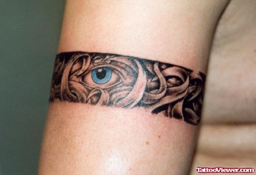 Blue eye In Armband Tattoo