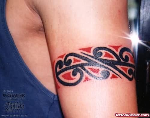 Coloured Armband Tattoo