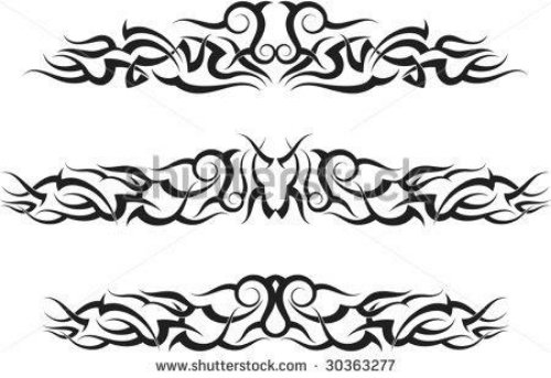 New Tribal Armband Tattoos Design