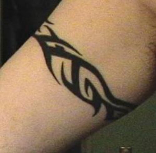 Cute Tribal Armband Tattoo For Men