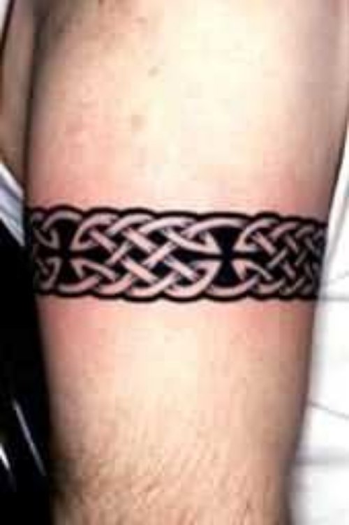 Celtic Armband Tattoo On Bicep