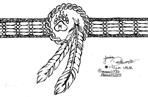 Tribal And Native Feather Armband Tattoo