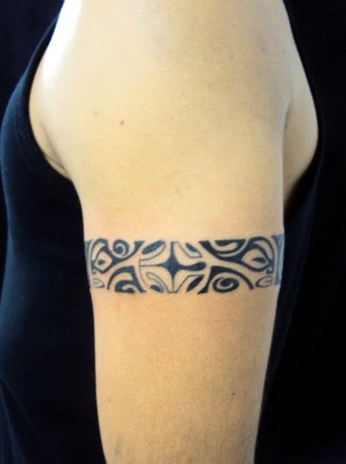 Tribal Armband Tattoo Design Left Biceo