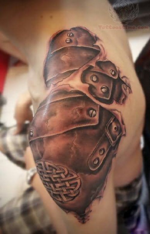 Celtic Shoulder Armor Tattoo