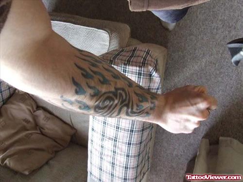 Army Tattoo On Right Arm