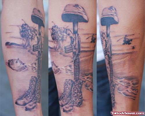 Soldier Memorial Army Tattoo